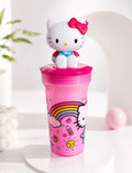 F02: Hello Kitty 3D Character Tumbler Cup with Straw – Kawaii Pink Drink Cup