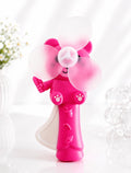 F07: Bear Handheld Mini Fan-Pink Fan